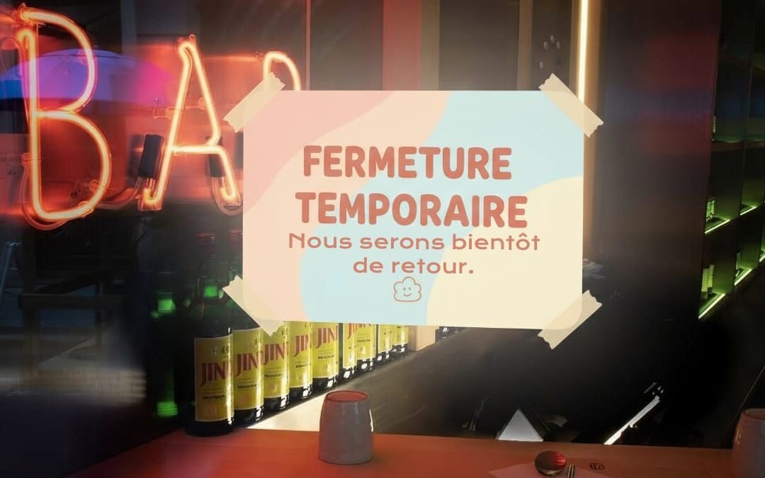 Fermeture temporaire du Soju Bar