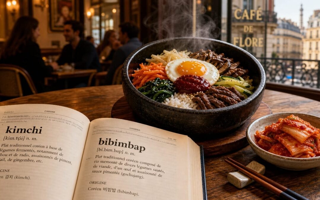 De la table au dictionnaire : comment le kimchi et le bibimbap sont devenus des mots français